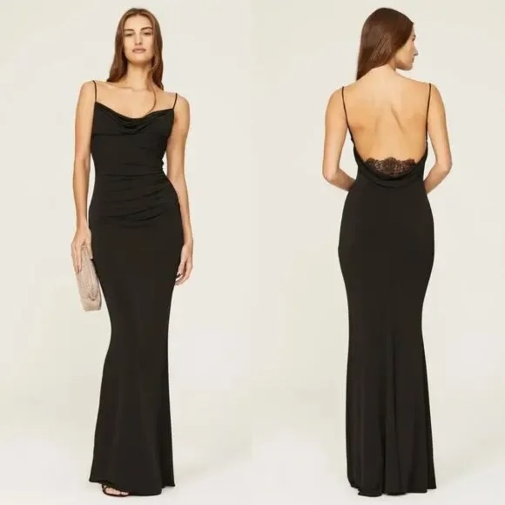 Katie May Black Surreal Gown